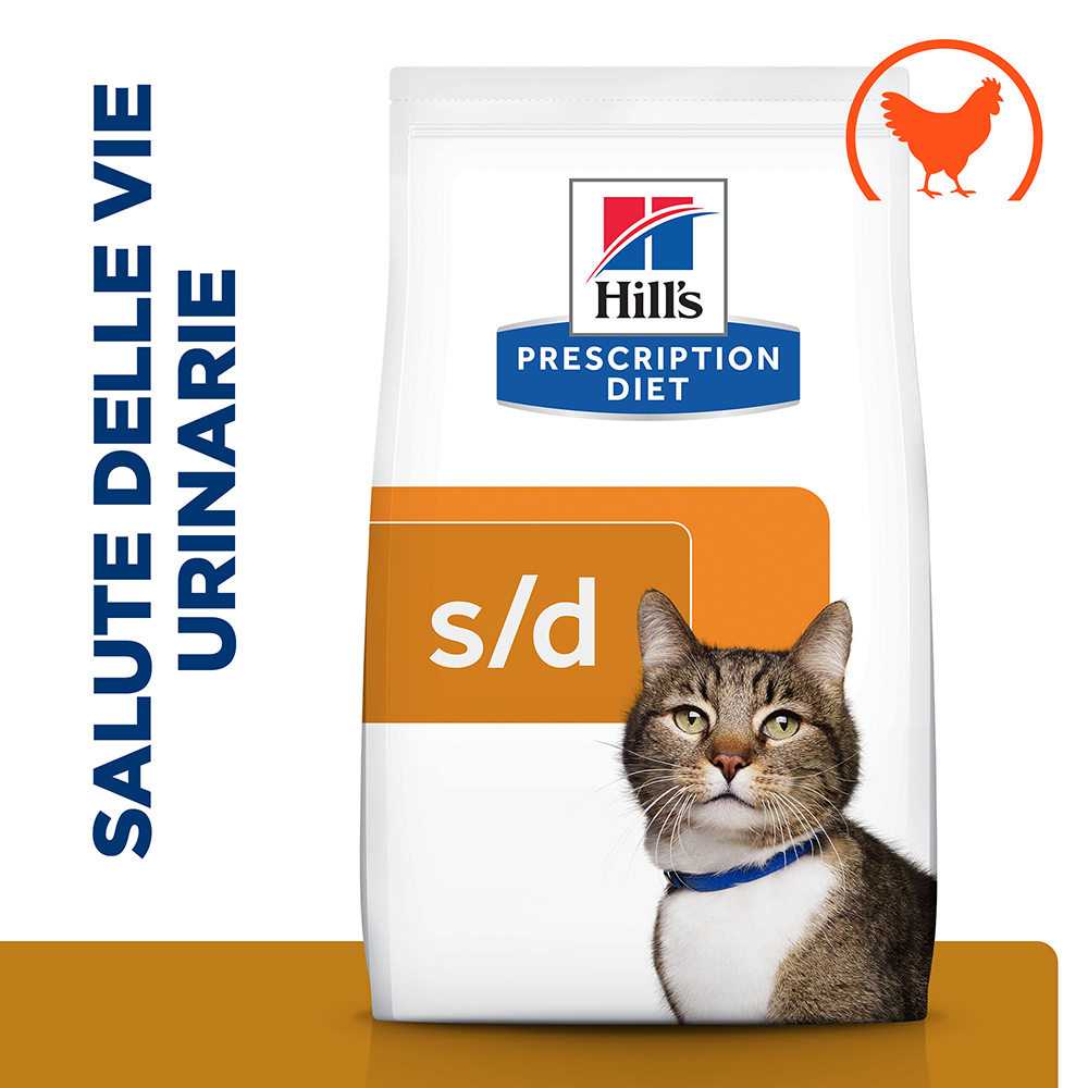 foto del prodotto hill s prescription diet s d urinary care secco gatto pollo 1,5 kg