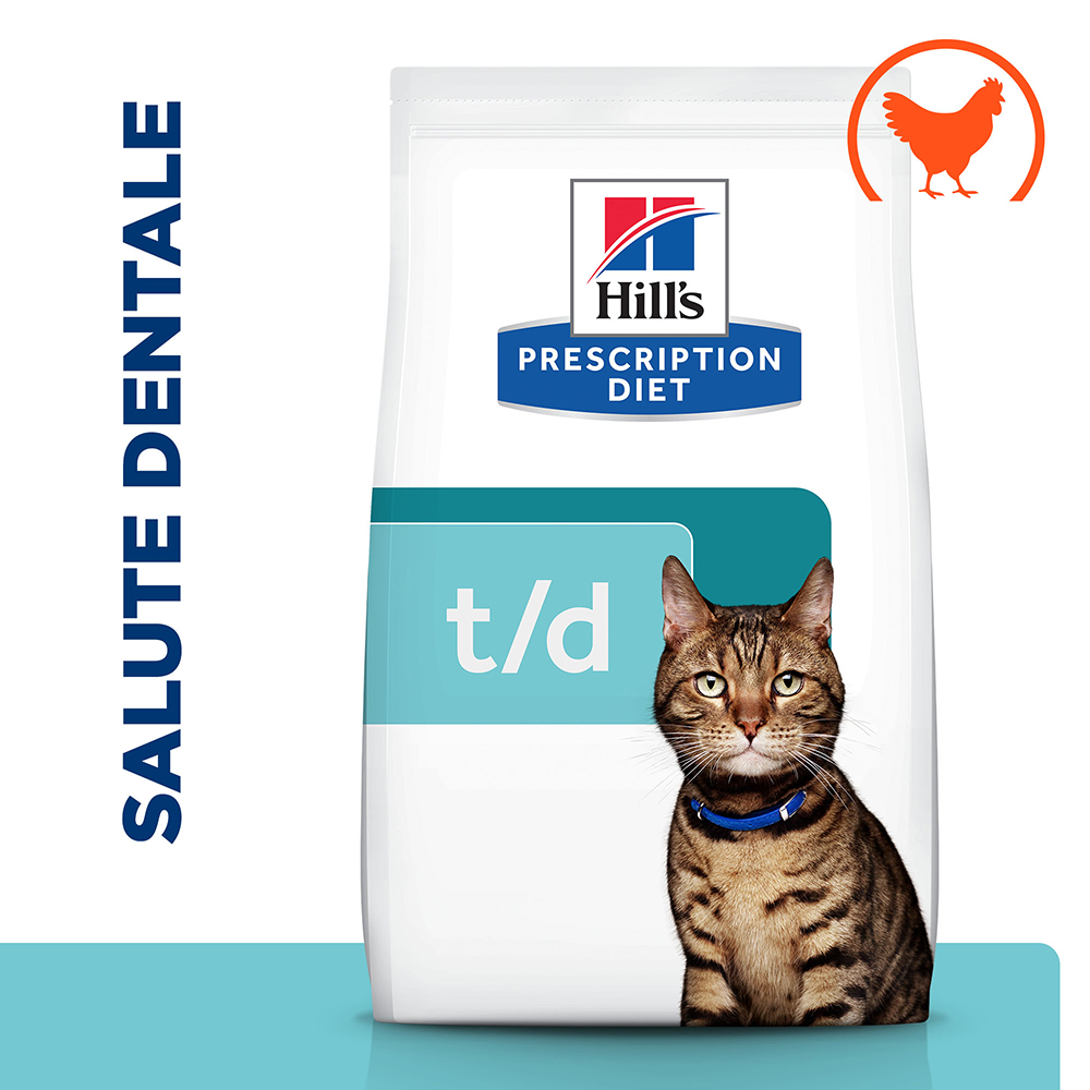 foto del prodotto hill s prescription diet t d dental care secco per gatti 8 kg