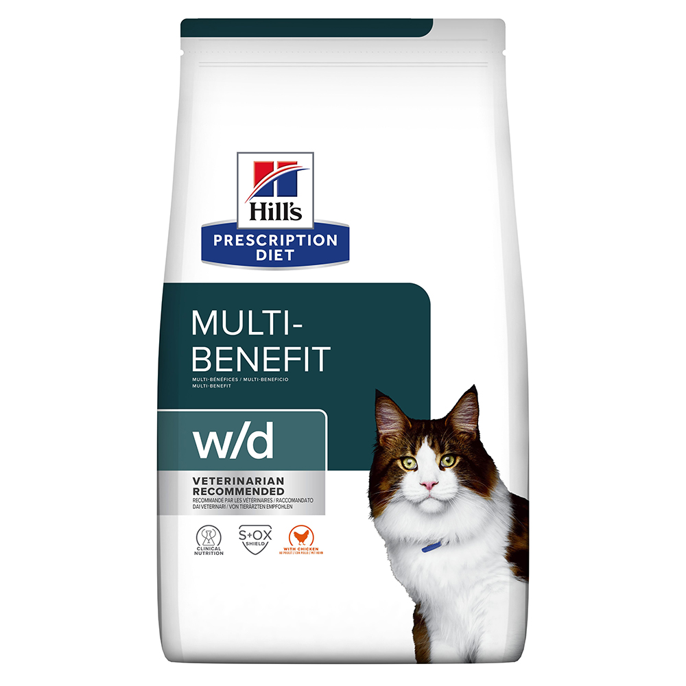 foto del prodotto hill s prescription diet w d multi benefit secco gatto pollo 1,5 kg