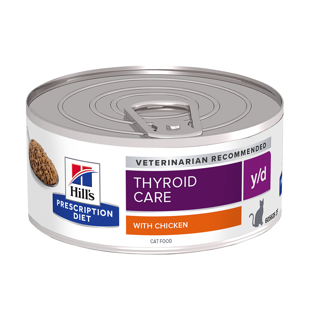 foto del prodotto hill s prescription diet y d thyroid care umido per gatto 6 x 156 g