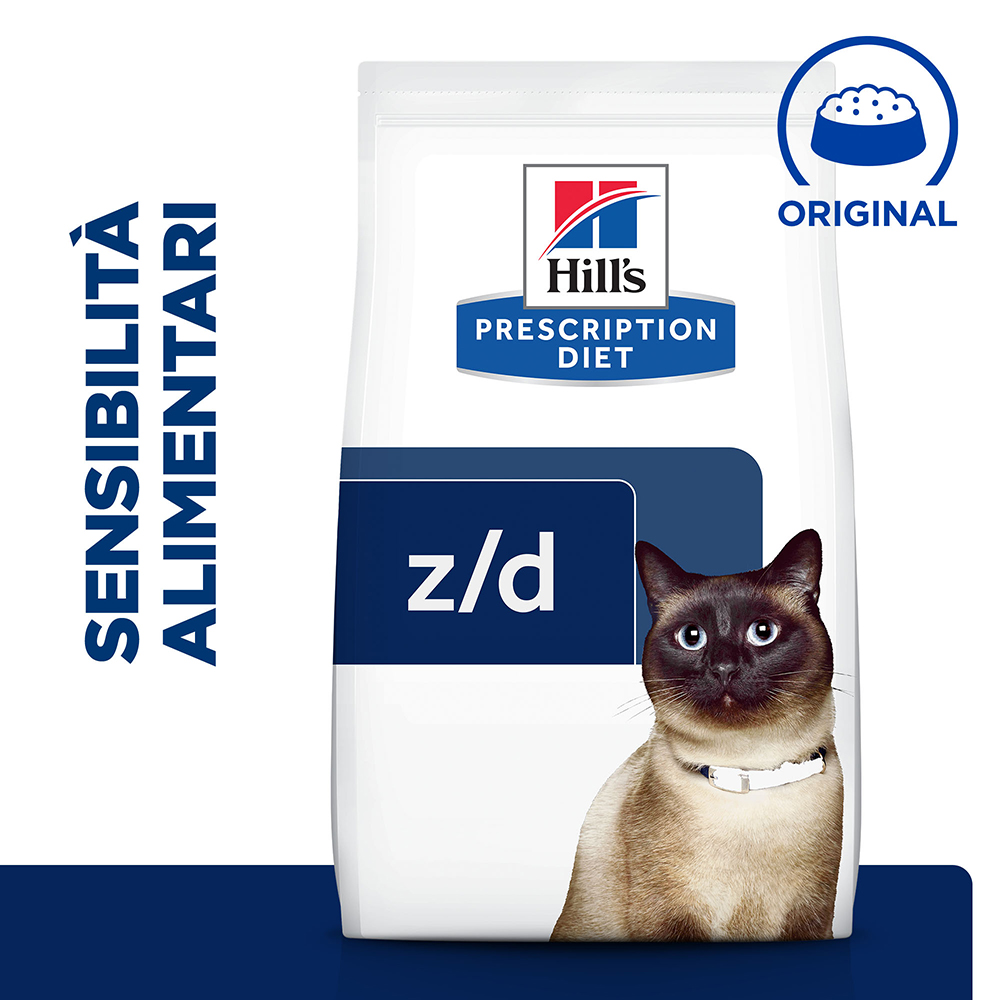 foto del prodotto hill s prescription diet z d food sensitivities secco per gatti 8 kg