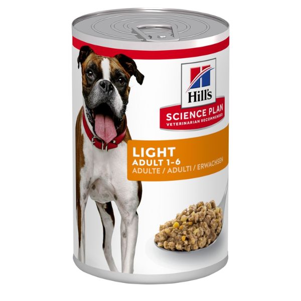 foto del prodotto hill s science light medium adult alimento per cani 370 gr pollo cibo umido per cani 1 ordine scegli lo sconto bzr5 bzr20 200 punti fedelt 