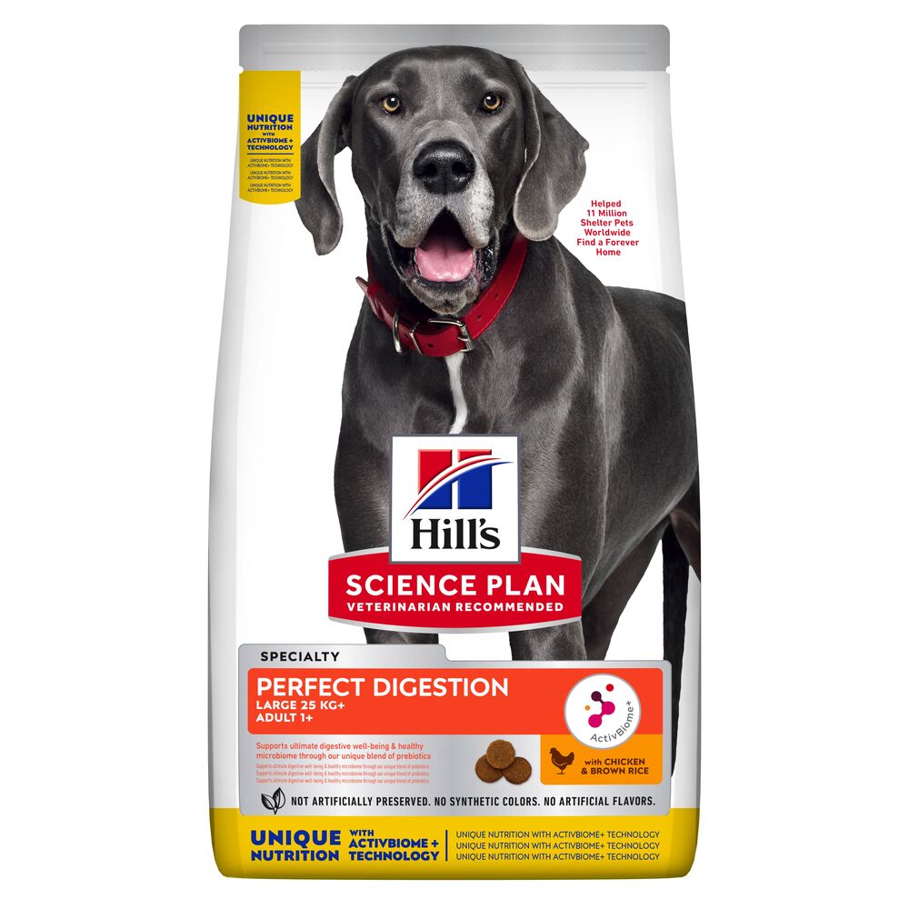 foto del prodotto hill s science plan adult perfect digestion large breed crocchette per cani 14 kg