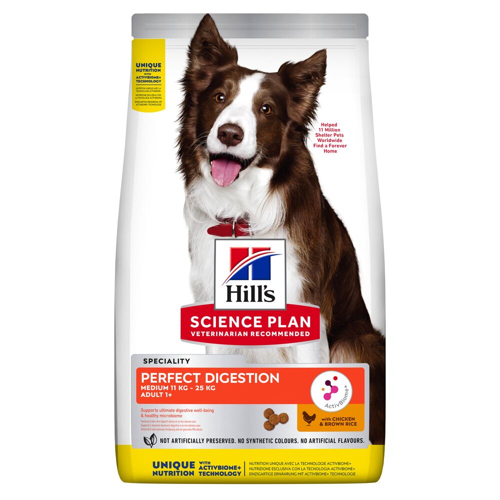 foto del prodotto hill s science plan adult perfect digestion medium breed crocchette set 2 x 2,5 kg
