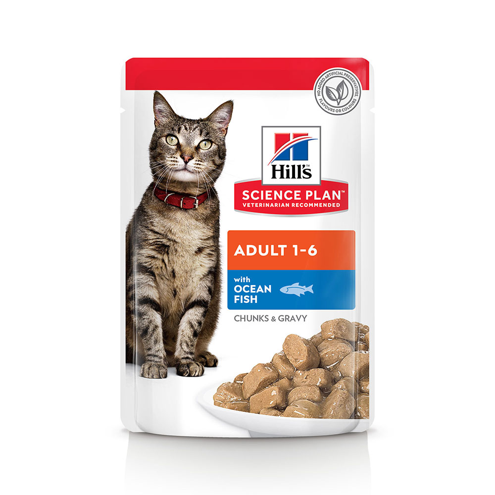 foto del prodotto hill s science plan adult umido gatto 12 x 85 g pesce oceanico