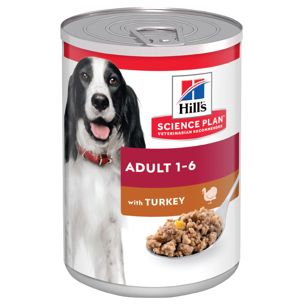 foto del prodotto hill s science plan adult umido per cane 6 x 370 g tacchino