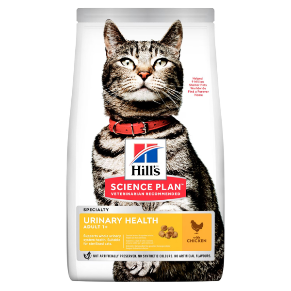foto del prodotto hill s science plan adult urinary health alimento per gatti con pollo 1,5 kg 1 ordine scegli lo sconto bzr5 bzr20 200 punti fedelt 