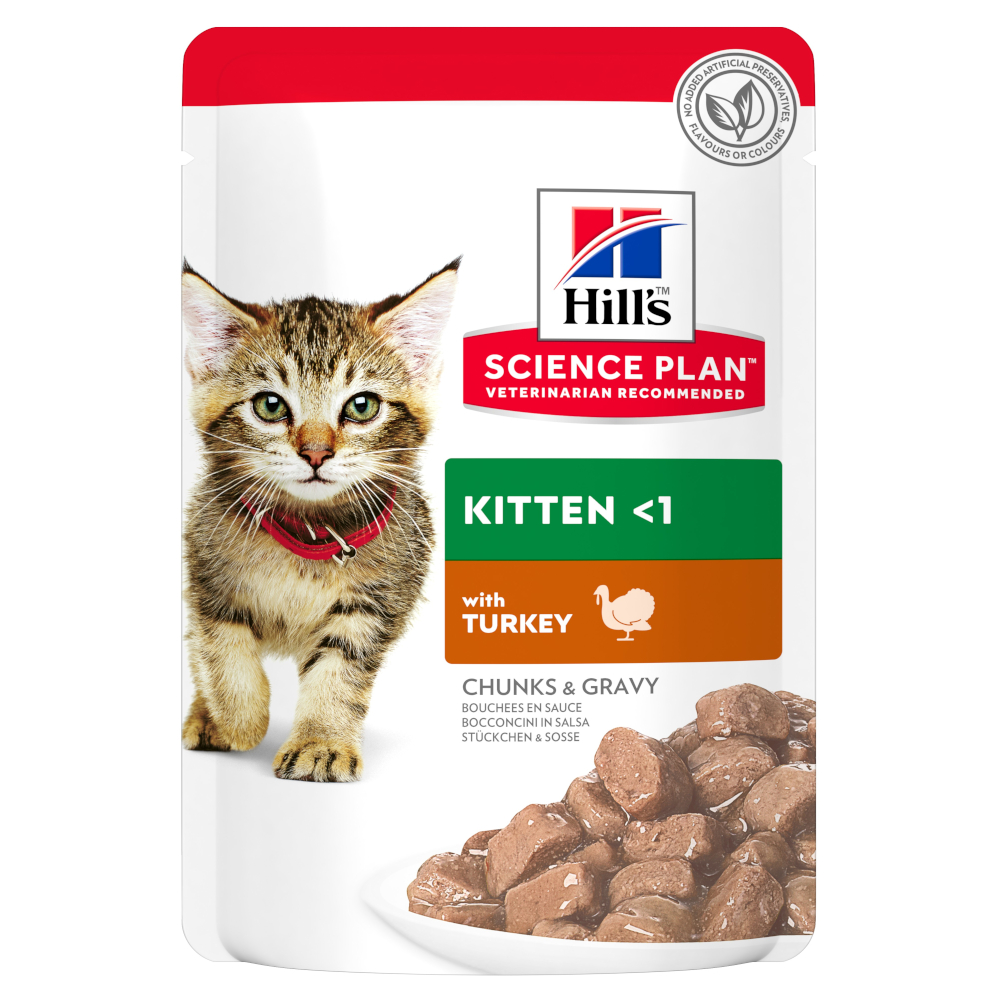 foto del prodotto hill s science plan kitten alimento umido per gattini 12 x 85 g tacchino