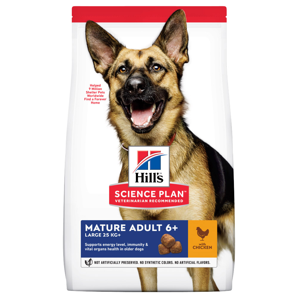 foto del prodotto hill s science plan mature adult 6 large con pollo 14 kg