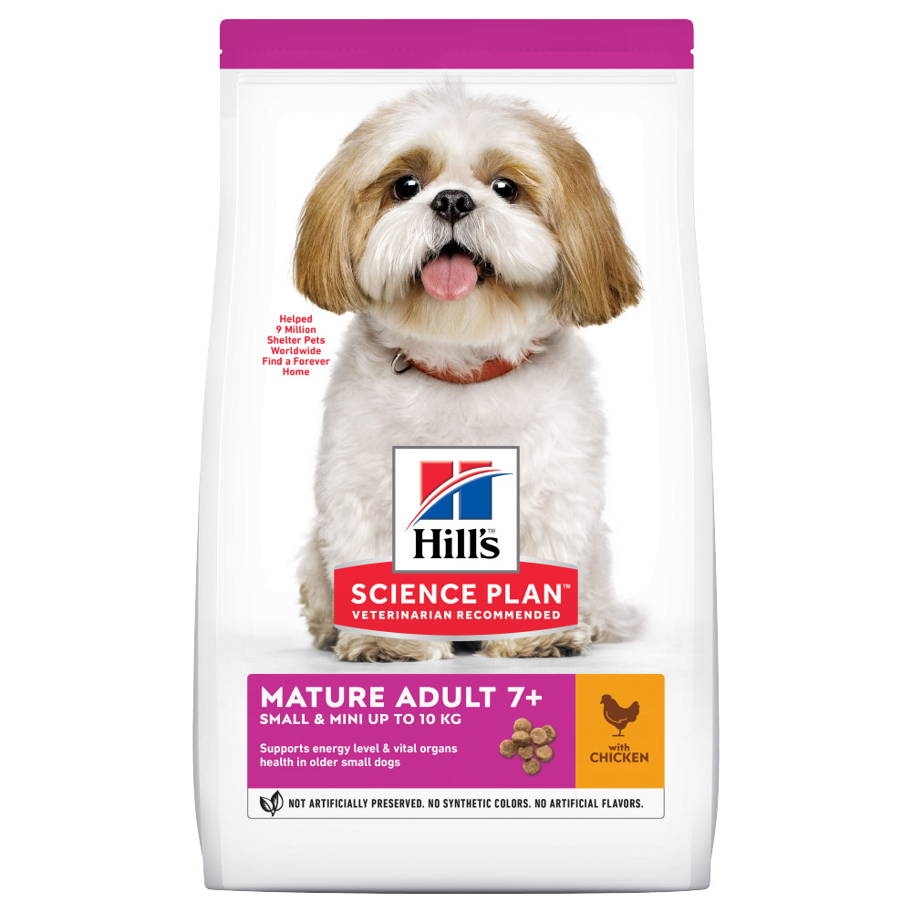 foto del prodotto hill s science plan mature adult 7 small mini con pollo crocchette cane 3 kg