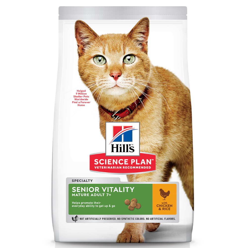 foto del prodotto hill s science plan mature adult senior vitality pollo riso 7 kg