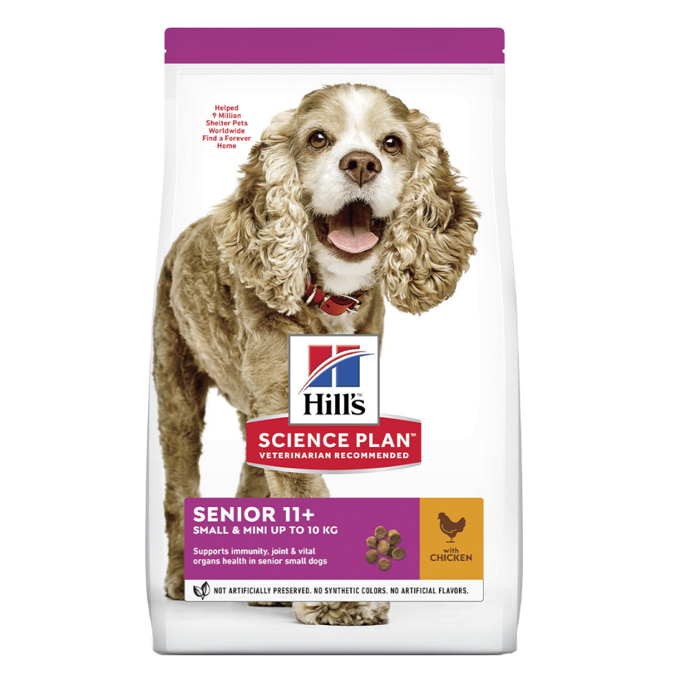 foto del prodotto hill s science plan senior 11 small mini con pollo 1,5 kg