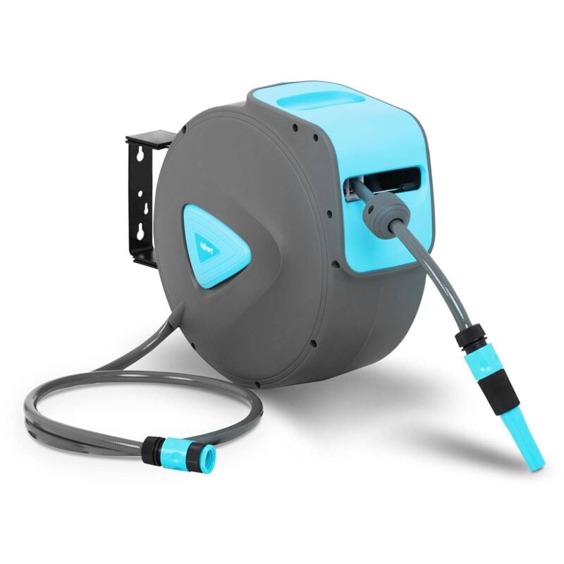 foto del prodotto hillvert avvolgitubo acqua automatico avvolgitore a parete tubo irrigazione 15 1,5 m
