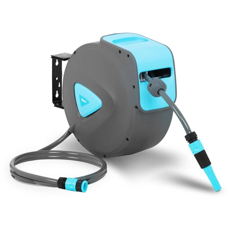 foto del prodotto hillvert avvolgitubo acqua automatico avvolgitore a parete tubo irrigazione 20 2 m