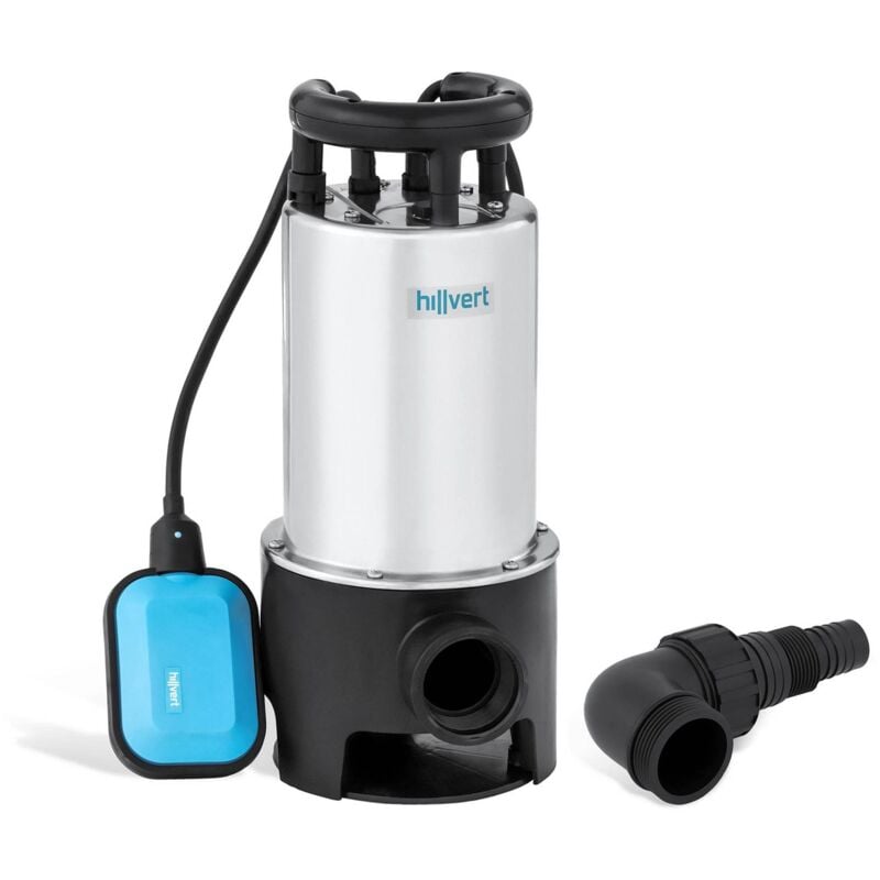 foto del prodotto hillvert pompa sommergibile acciaio inox pompa sommersa 1100 w 16000 l acqua ora 7 metri
