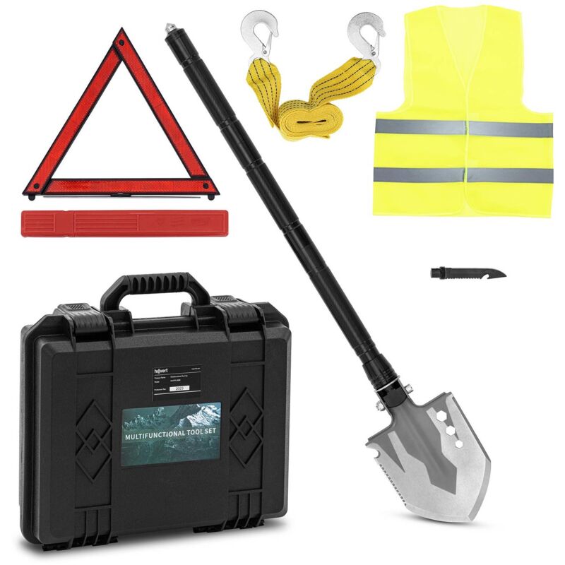 foto del prodotto hillvert strumento multifunzionale kit di sopravvivenza portatile multiuso con coltello,