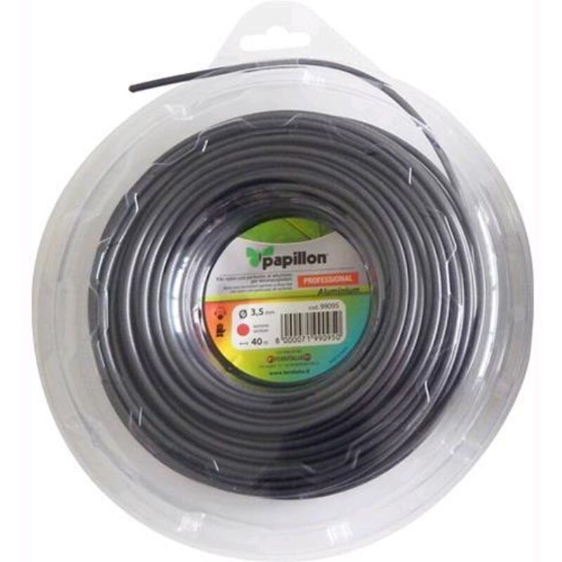 foto del prodotto hilo nylon aluminio redondo profesional 3,5 mm. 40 metros 