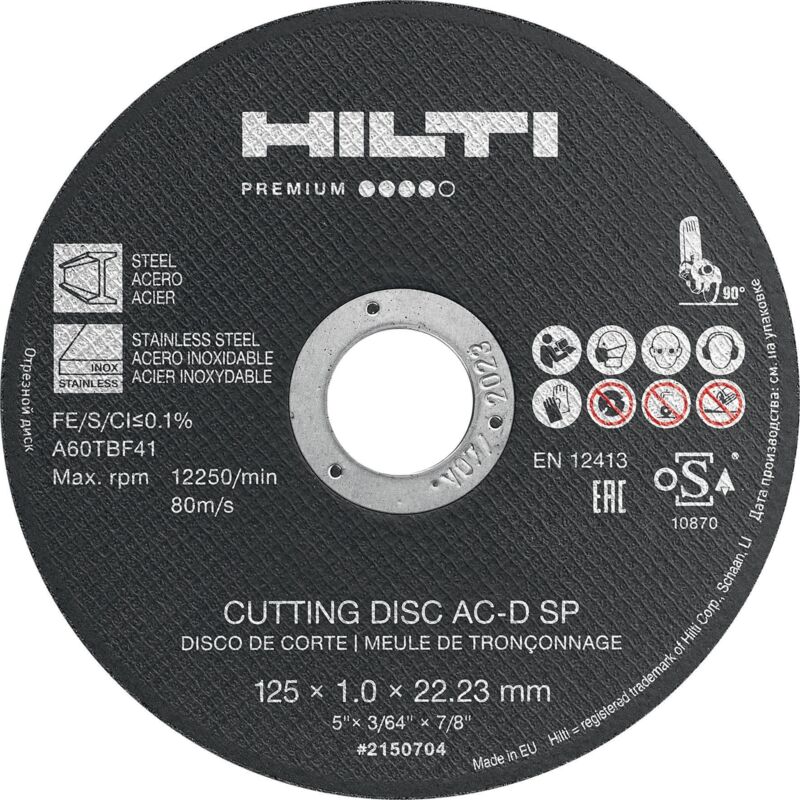 foto del prodotto hilti dischi abrasivi da taglio per metallo 2181197 