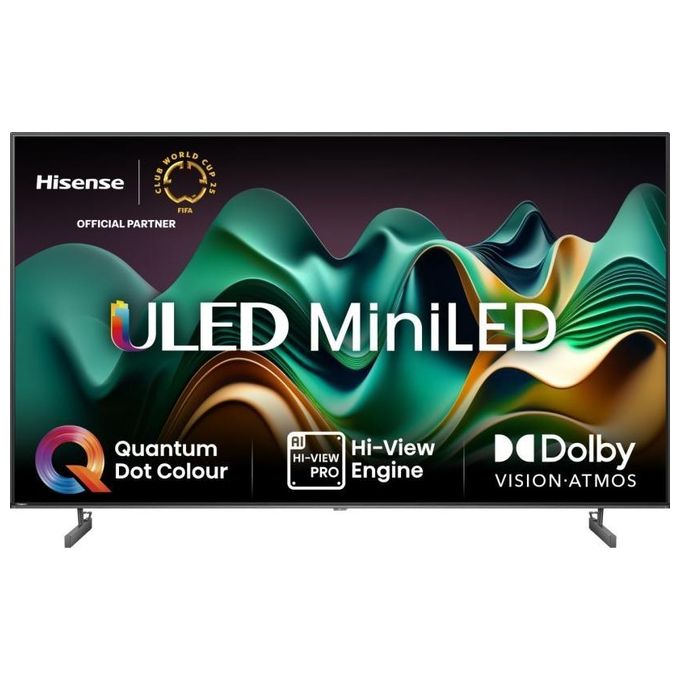 foto del prodotto hisense 55u69nq smart tv 55 pollici 4k ultra hd display uled mini led sistema vidaa dvbt2-c-s2 classe e u6 series colore nero