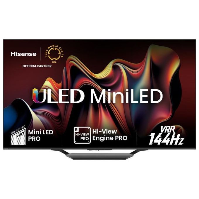 foto del prodotto hisense 75u79nq smart tv 75 pollici 4k ultra hd display uled mini led sistema vidaa dvbt2-c-s2 classe d wi-fi colore grigio