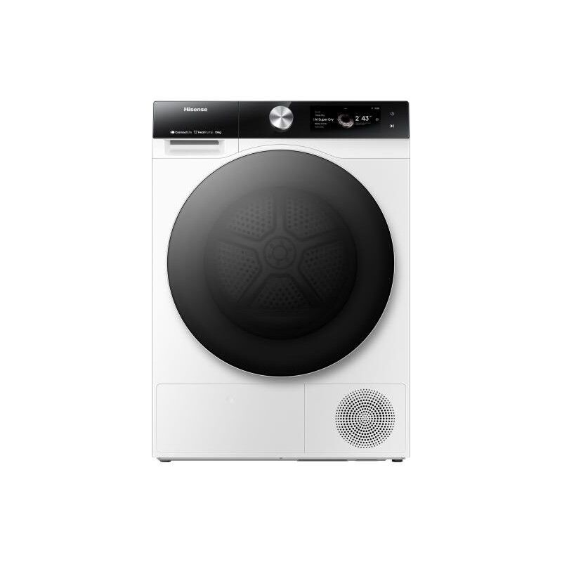 foto del prodotto hisense dh7s107bw asciugatrice libera installazione caricamento frontale 10 kg a bianco