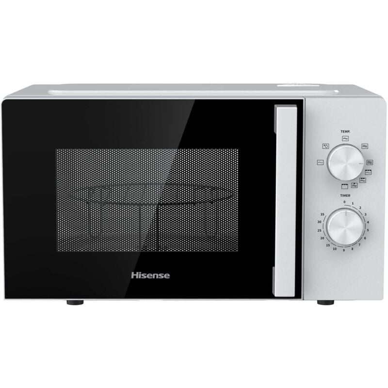 foto del prodotto hisense - forno a microonde h20mowp1hg con funzione grill e controllo meccanico, capacità 20 l, potenza 700 watt su 5 livelli, colore bianco