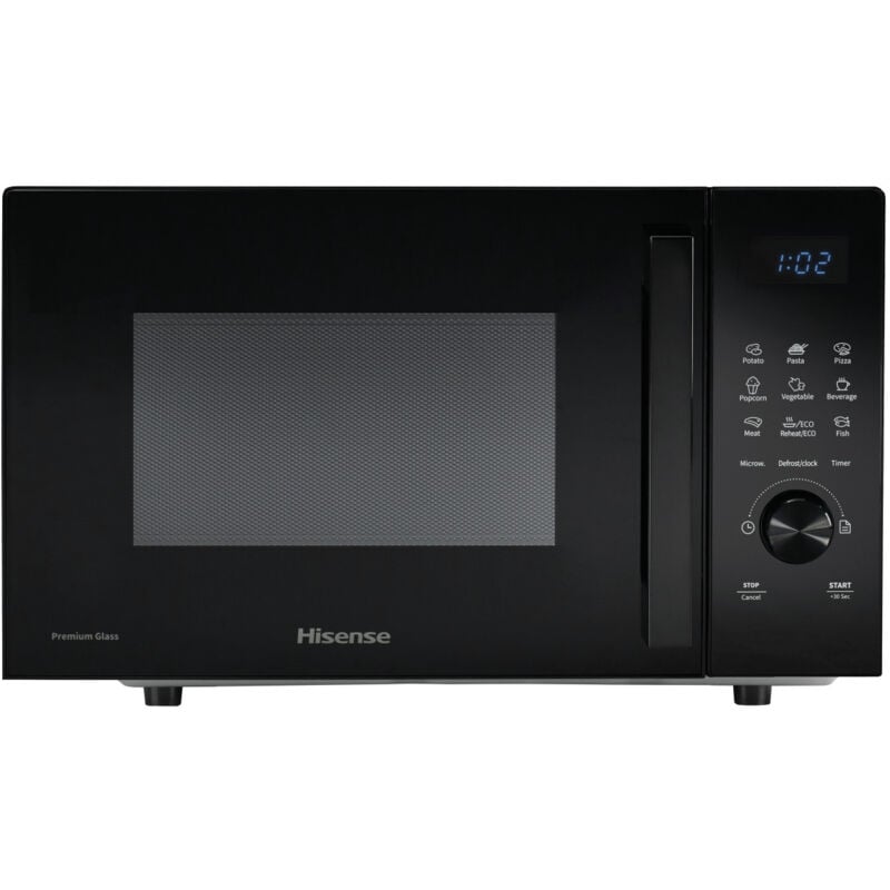 foto del prodotto hisense h23mobsd1h forno a microonde nero solo microonde superficie piana 23 l 800 w