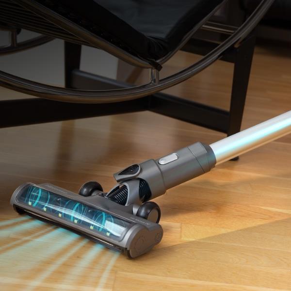foto del prodotto hisense hvc6464a scopa elettrica aspirapolvere a bastone 2 in 1 batteria secco hepa senza sacchetto nero