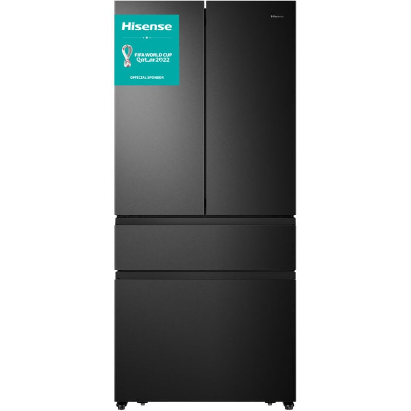foto del prodotto hisense - rf540n4sbf2. posizionamento dell'apparecchio libera installazione, design del prodotto porta francese, colore del prodotto nero.