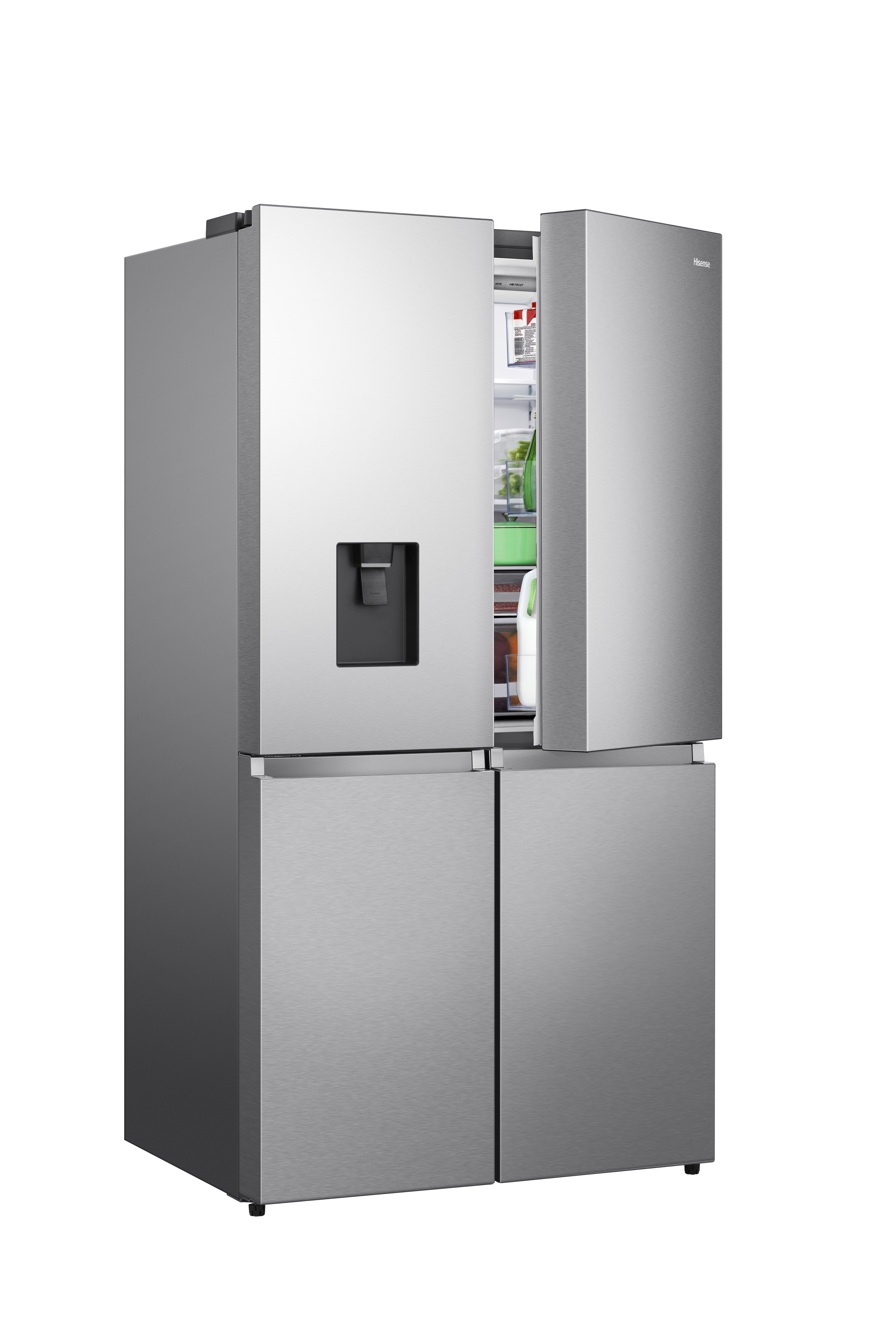 foto del prodotto hisense rq758n4swse frigorifero side by side libera installazione 606 l e acciaio inox