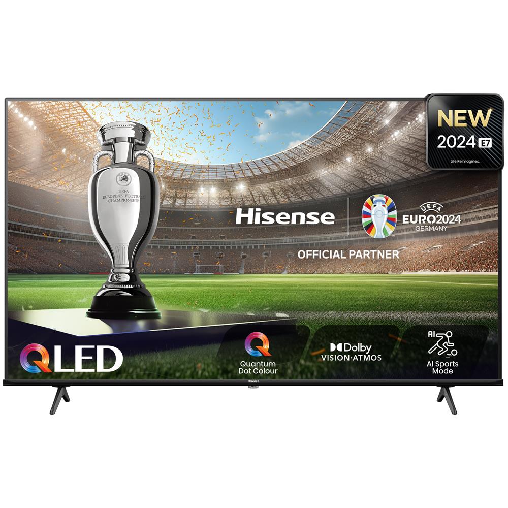 foto del prodotto hisense tv qled 55 4k ultra hd 55e7nq