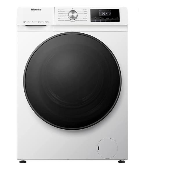 foto del prodotto hisense wdqa1014evjm lavasciuga libera installazione caricamento frontale bianco d