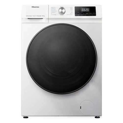 foto del prodotto hisense wdqa9014evjm lavasciuga libera installazione caricamento frontale bianco d