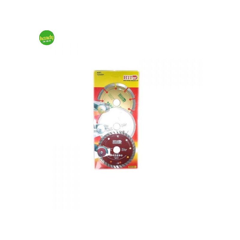 foto del prodotto hit disco diamantato mistral 115 per smerigliatrice angolare 3 pezzi