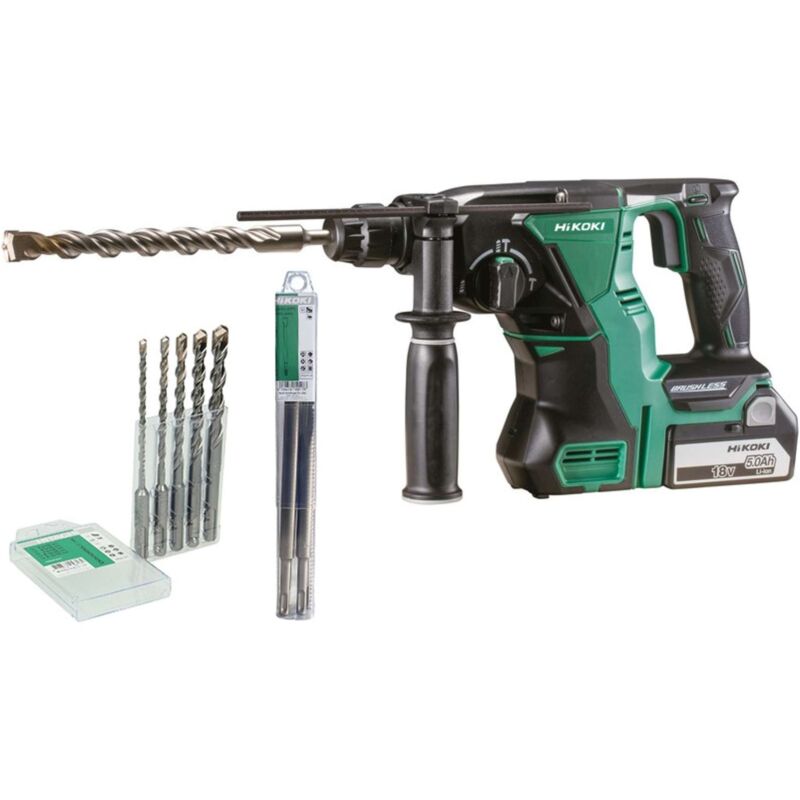 foto del prodotto hitachi hikoki martello tassellatore dh18dbl 2 batt. 5ah