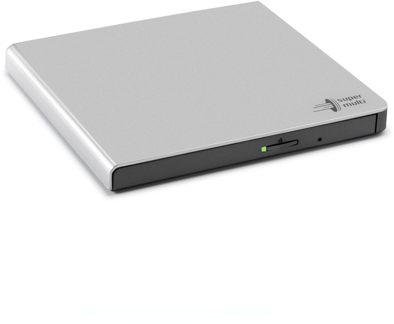 foto del prodotto hitachi lg slim portable dvd writer lettore di disco ottico dvd rw argento