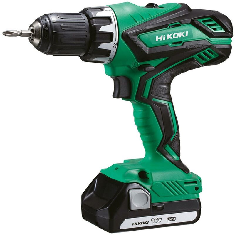 foto del prodotto hitachi trapano avvitatore hikoki a percussione con mandrino autoserrante batteria