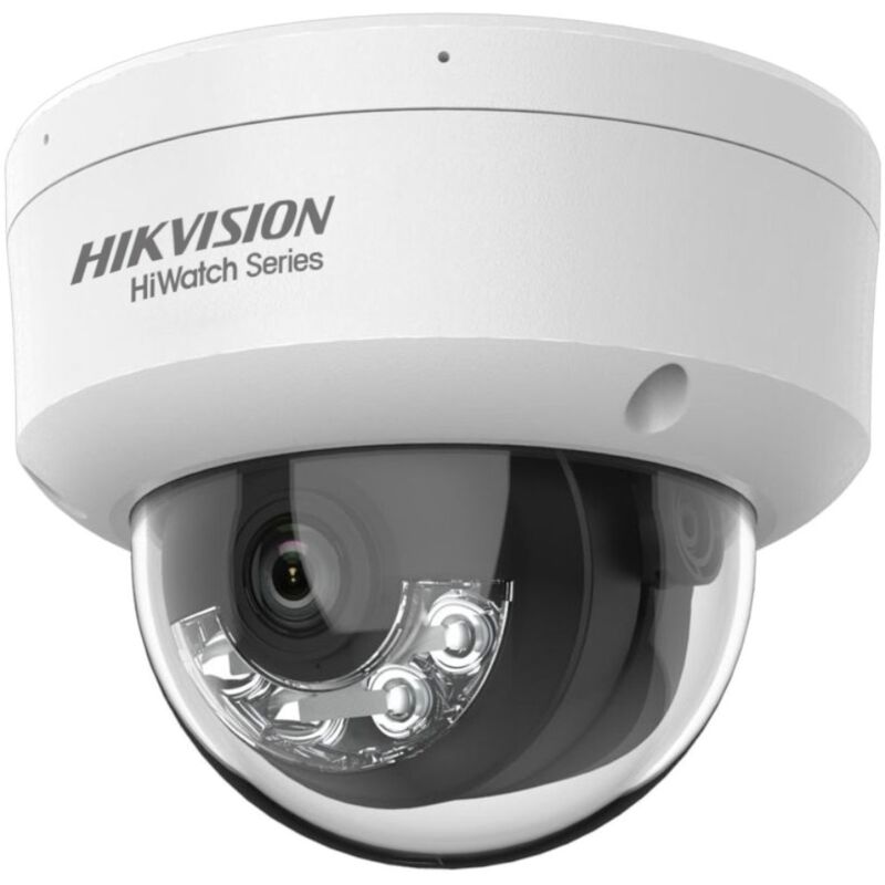 foto del prodotto hiwatch 8mp 2.8mm dome ip poe dual light hwi d180ha lu hikvision