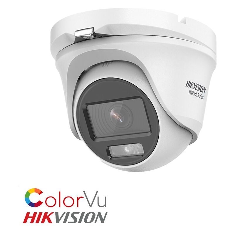 foto del prodotto hiwatch series hwt t129 m telecamera dome colorvu 2mpx 1080p 4 in 1 tvi ahd cvi cvbs hikvision
