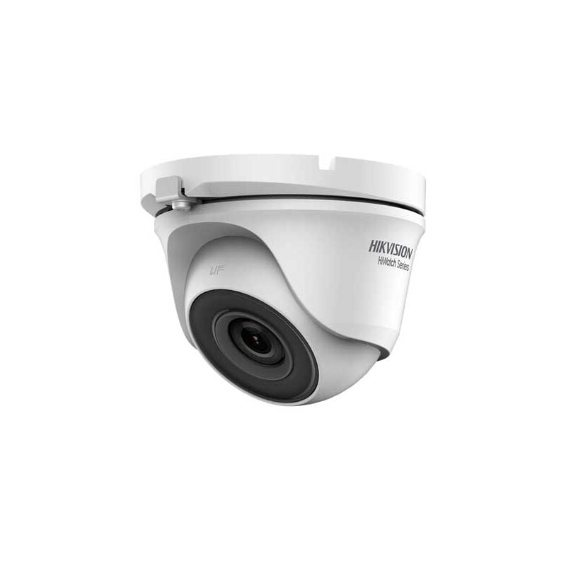 foto del prodotto hiwatch series telecamera turret dome turbo hd 5 mpx 2.8mm metallo 4in1 exir ir 20mt tvi ahd cvi cvbs ip66 hikvision