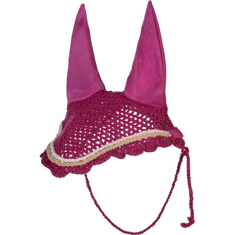 foto del prodotto hkm sport equipment cuffietta antimosche per cavalli modello kopenhagen con orecchie elasticizzate full, verde scuro