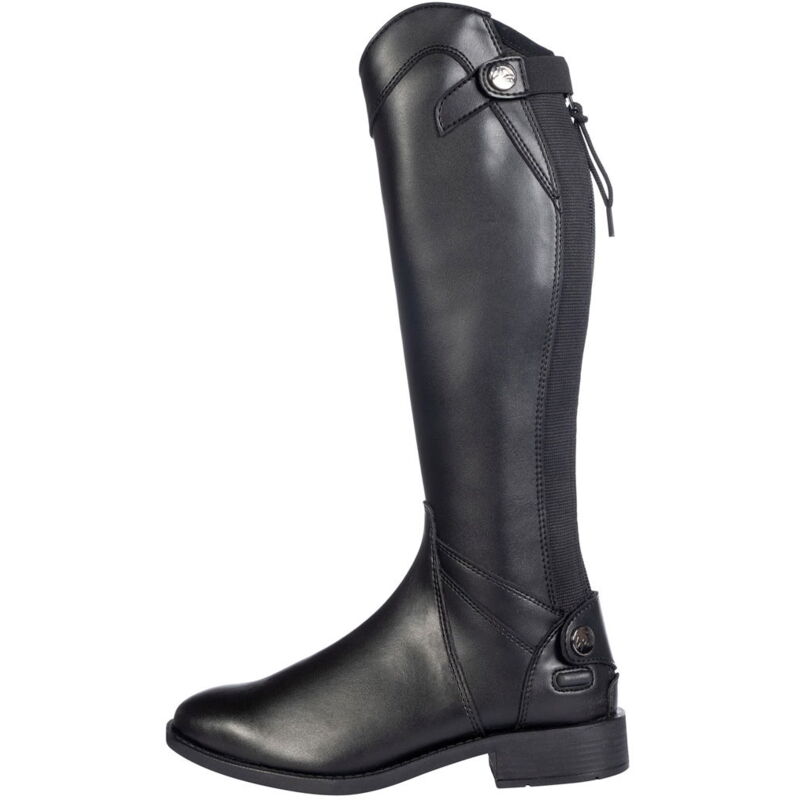 foto del prodotto hkm sport equipment stivali similpelle per bambini modello aberdeen kids lunghezza e larghezza standard con ampio inserto elastico sul retro 38,