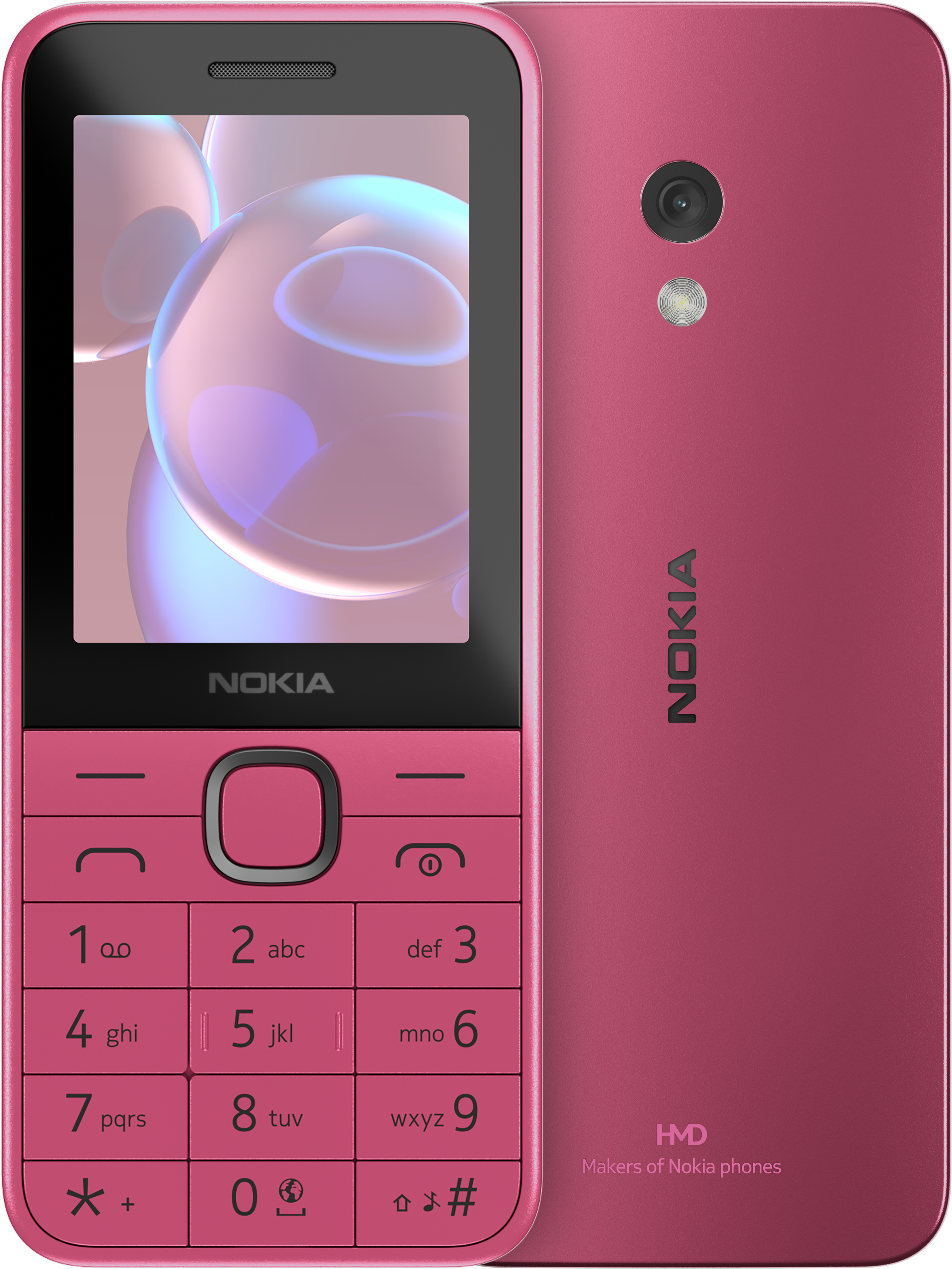 foto del prodotto hmd nokia 225 2024 6,1 cm 2.4 91 g rosa telefono cellulare basico