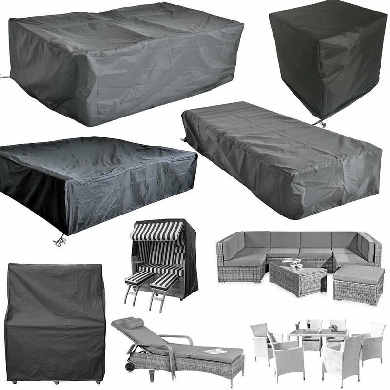 foto del prodotto hmrc 07 copertura protettiva per tavoli e mobili da giardino, oxford 210d trattamento uv, 210x67x30cm bc elec
