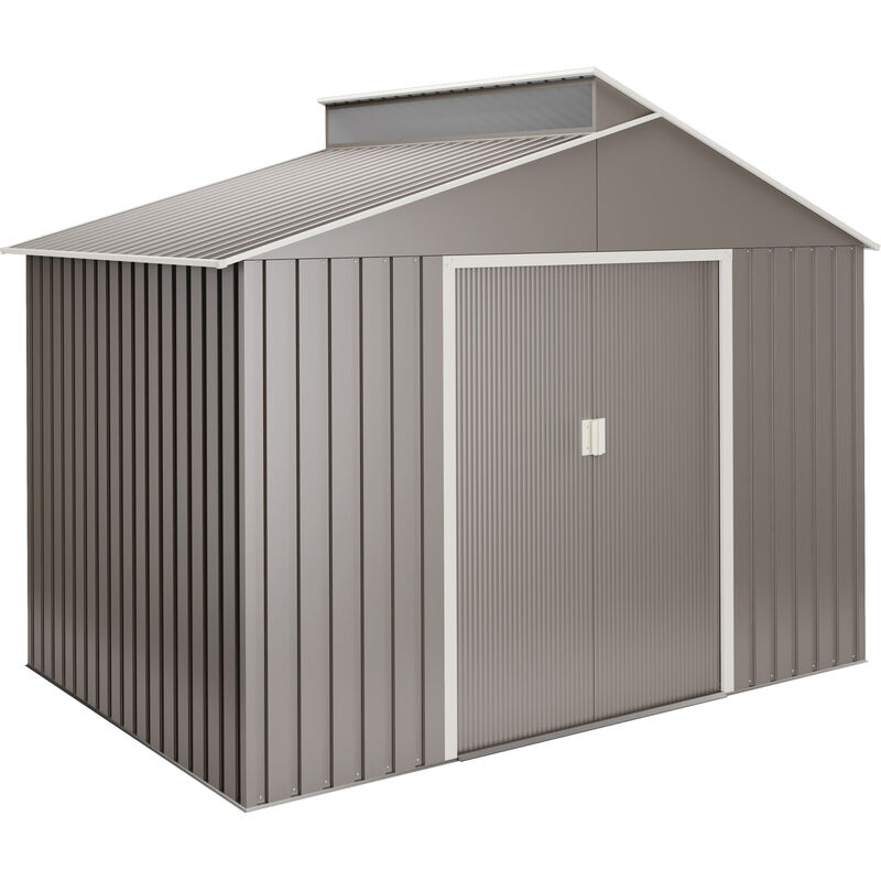 foto del prodotto hoggar casetta da giardino in metallo wasabi 5,44m2 lattsta 10 anni di garanzia 282x192x222cm. capanno da giardino