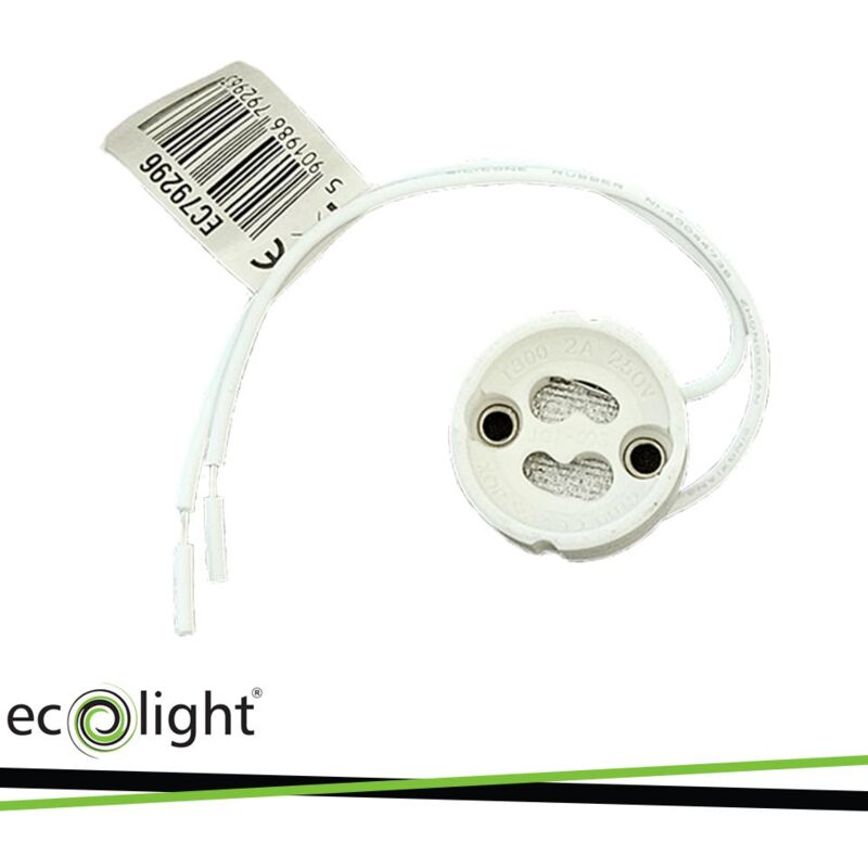 foto del prodotto holder portalampada gu10 in ceramica
