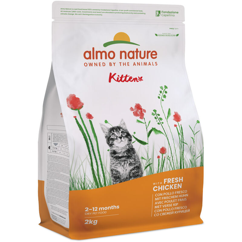 foto del prodotto holistic per gatto kitten con pollo e riso almo nature
