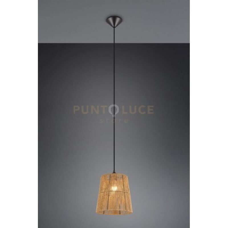 foto del prodotto holm sospensione corda naturale d. 24cm 1 luce attaco e27
