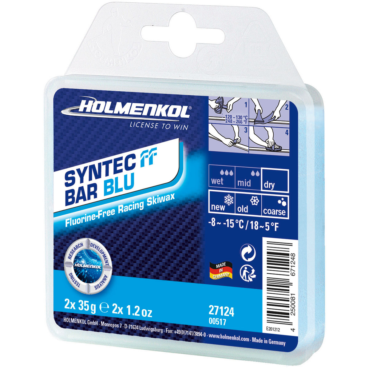 foto del prodotto holmenkol cera syntec ff bar