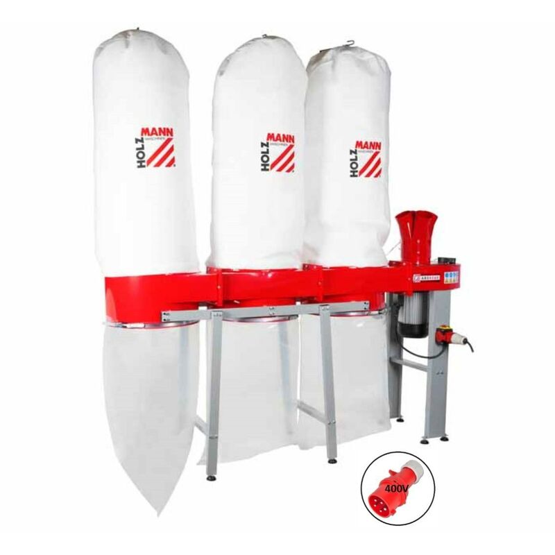 foto del prodotto holzmann aspiratore trucioli con triplo sacco aspiratrucioli abs4560400v